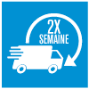 Livraison 2x par semaine